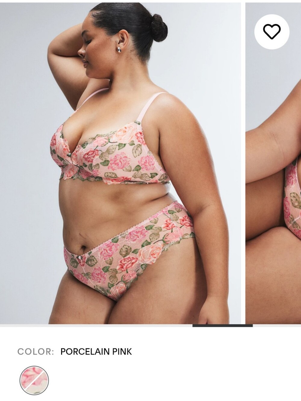Savage X Fenty Le Rose Lace Bralette, Hipster Panty & Scarf Set - Picture 4 of 8